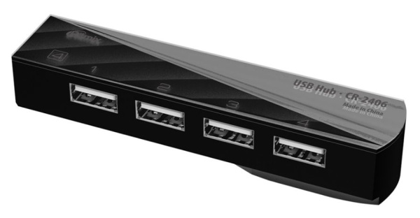 USB-хаб Ritmix CR-2406 (черный)