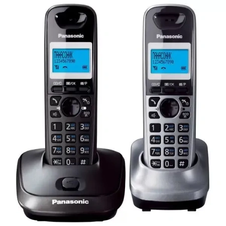 Радиотелефон Panasonic KX-TG2512RU2 (база + 2 трубки)