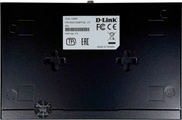 Неуправляемый коммутатор D-Link DGS-1008P/F3A
