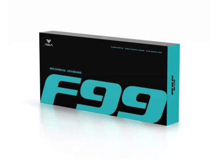 Клавиатура AULA F99 (белый/розовый/черный)