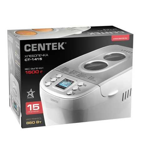 Хлебопечка CENTEK CT-1415 (белый)