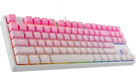 Клавиатура Redragon Cass 71878 (белый/розовый)