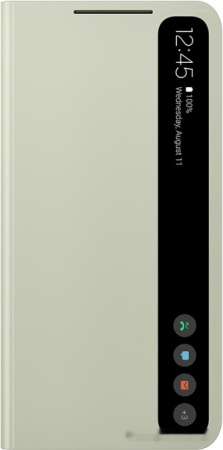 Чехол Samsung Smart Clear View Cover S21 FE (оливковый)