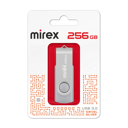 Флешка 256GB Mirex Color Blade Swivel USB 3.0 13600-FM3SS256 (серебристый)