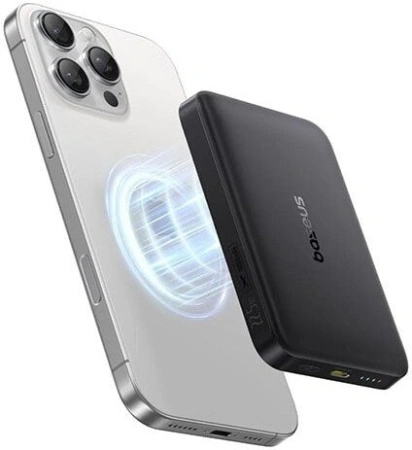 Внешний аккумулятор Baseus EnerFill FM12 Qi2 Magnetic Power Bank 22.5W 10000mAh (черный)