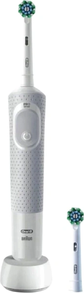 Электрическая зубная щетка Oral-B Vitality D100 Starterkit + 2 насадки (серый)