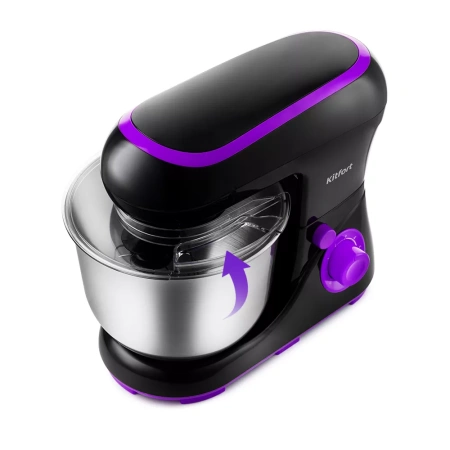 Планетарный миксер Kitfort KT-3046-1 (черно-фиолетовый)