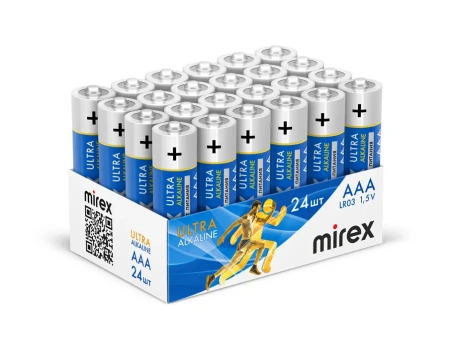 Батарейки Mirex AAA LR03 Ultra Alkaline 23702-LR03-B24 (24 шт)