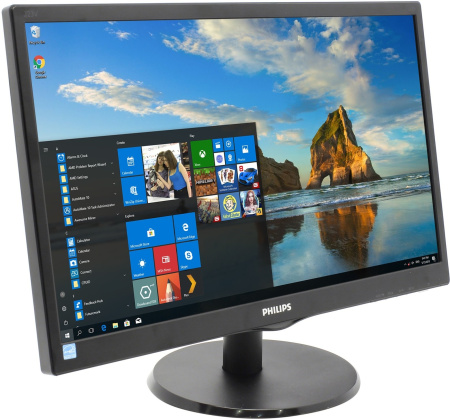 Монтор Philips 223V5LSB2/62, 21,5", LCD, TN+Film