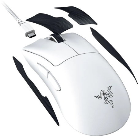 Игровая мышь Razer Deathadder V3 Pro White Ed. (оптическая, 30000 dpi, 6 кнопок)