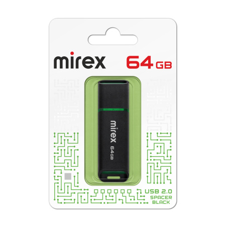 Флешка 64GB Mirex Color Blade Spacer USB 2.0 13600-FMUSBK64