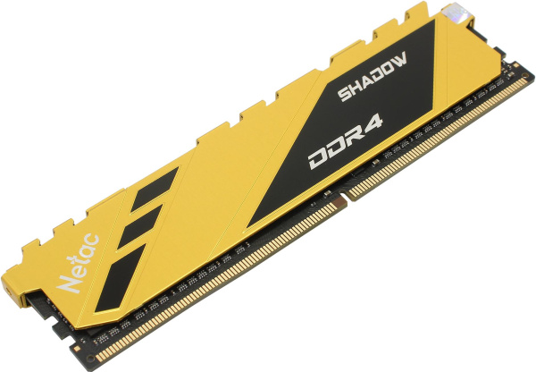 Модуль памяти Netac Shadow DDR4-3200 8GB C16 Yellow NTSDD4P32SP-08Y