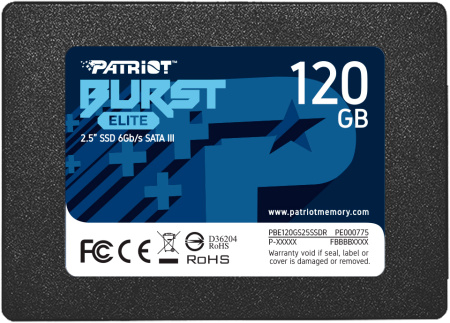Внутренний SSD-накопитель Patriot Burst Elite 120GB PBE120GS25SSDR