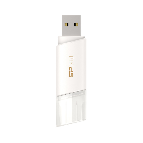 Флеш накопитель 64GB Silicon Power Blaze - B06 White