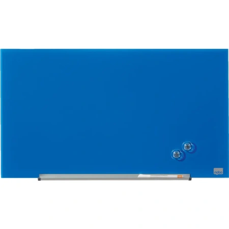 Магнитно-маркерная доска Nobo Diamond Glass Board Magnetic 993x559 (синий)