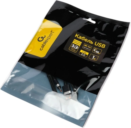 Кабель Cablexpert (USB2, Type-C, 1м, черный)