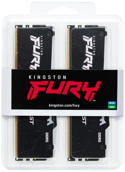 Оперативная память Kingston FURY Beast RGB 2x16ГБ DDR5 6000МГц KF560C40BBAK2-32