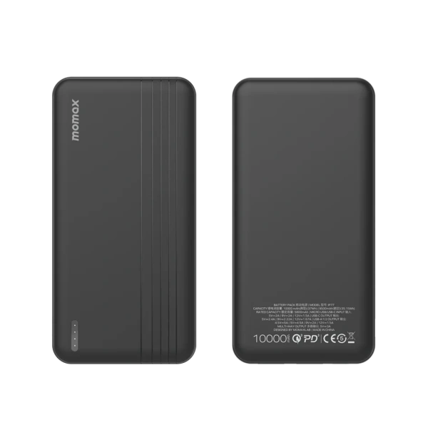 Портативное зарядное устройство Momax iPower PD IP77 10000mAh (Type-A/Type-С/microUSB, 22.5W, черный)