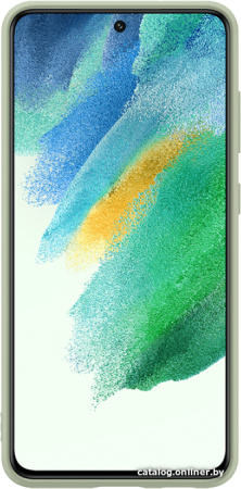 Чехол Samsung Silicone Cover для S21 FE, Olive