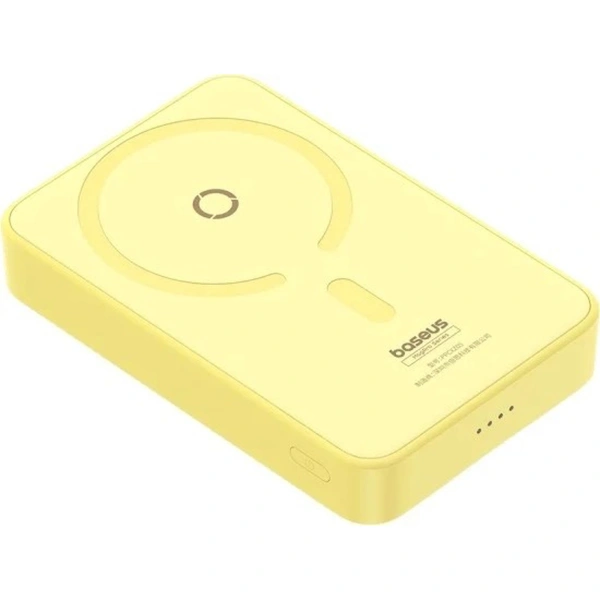 Внешний аккумулятор Baseus MagPro Magnetic Bracket Wireless Fast-Charging Power Bank 20W 5000mAh (желтый)