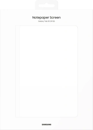 Чехол-накладка Samsung Notepaper Screen Tab S9 (белый)