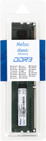 Оперативная память Netac 4GB Basic DDR3 NTBSD3P16SP-04 (1600МГц)