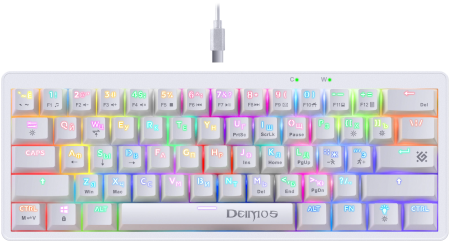 Клавиатура Defender Deimos GK-303 (белый)
