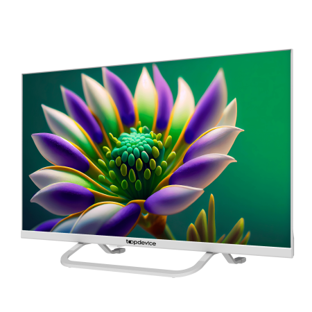 Телевизор Topdevice NEO Frameless TDTV24CS04H_WE (24”, Smart TV (WildRed), Wi-Fi, Bluetooth, Ethernet, белый)