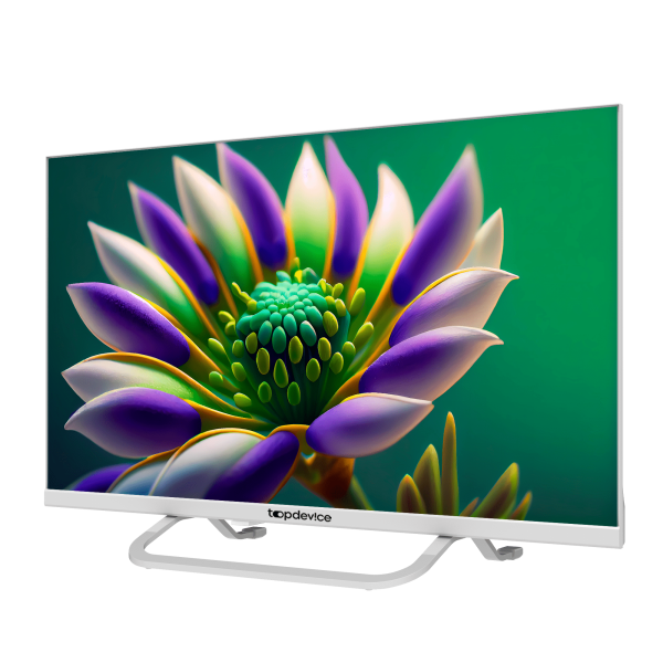 Телевизор Topdevice NEO Frameless TDTV24CS04H_WE (24”, Smart TV (WildRed), Wi-Fi, Bluetooth, Ethernet, белый)