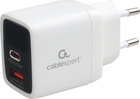 Сетевое зарядное Cablexpert MP3A-PC-52 (белый)