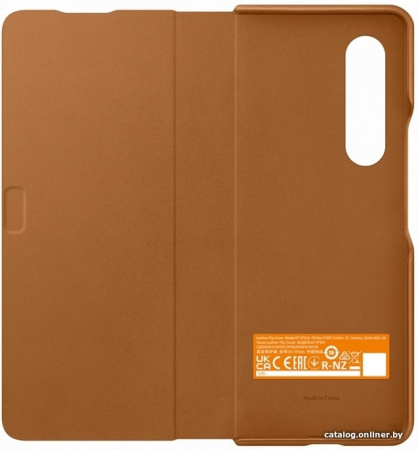 Чехол Samsung Leather Flip Cover для FOLD3, Camel