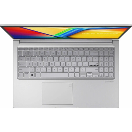 Ноутбук ASUS Vivobook 15 X1504VA-BQ591 Cool Silver (90NB13Y2-M00X80)/15.6″/IPS/1920x1080/Intel Core 5 120U/16 ГБ/SSD 512 ГБ/ENG/Backlit/DOS/Cam/PS/Cool Silver/42Вт*ч/BT/Wi-Fi