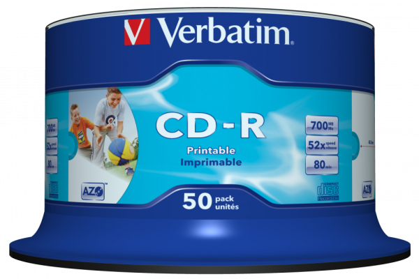 CD-R диск Verbatim 700Mb 52x 43438 (50 шт.)