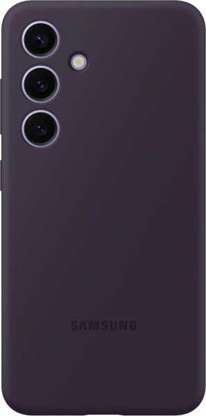 Чехол-накладка Samsung Silicone Case S24 (темно-фиолетовый)