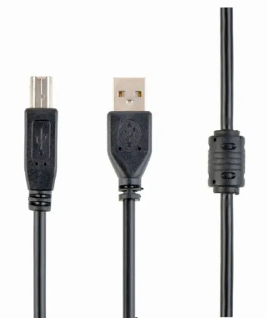 Кабель USB Type-A - Type-B Cablexpert CCF-USB2-AMBM-6 (USB 2.0, 1.8м, черный)