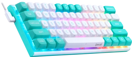 Клавиатура Redragon Fidd 72187 (белый/бирюзовый)