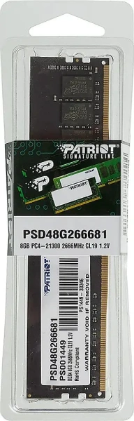 Оперативная память Patriot Signature Line 8GB DDR4 PC4-21300 PSD48G266681