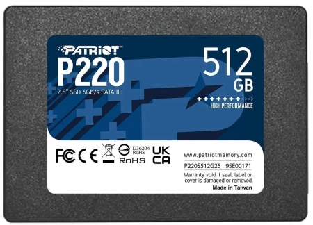 Внутренний SSD-диск Patriot P220 512GB P220S512G25