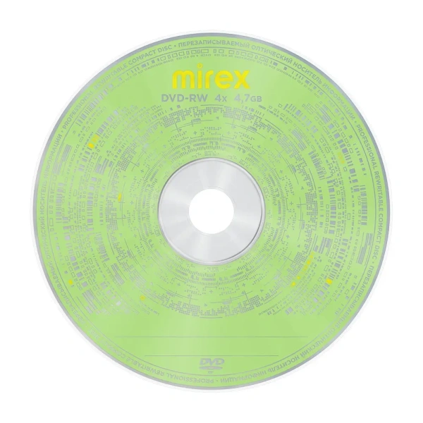 Диск DVD-RW Mirex 4.7Gb 4x в конверте (1 шт)