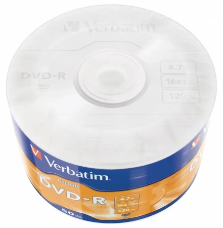Набор дисков DVD-R Verbatim DataLife Matt Silver 4.7Gb 16x (50 шт)