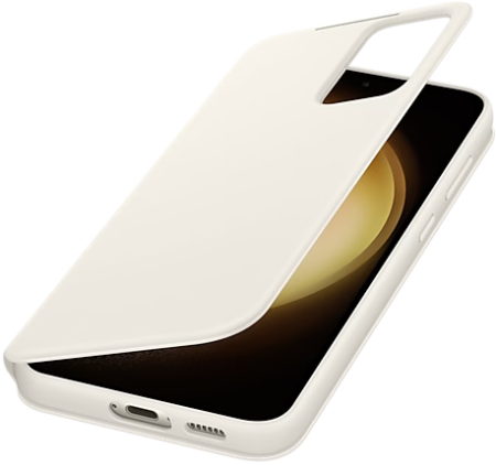 Чехол Smart View Wallet Case S23+ (кремовый)