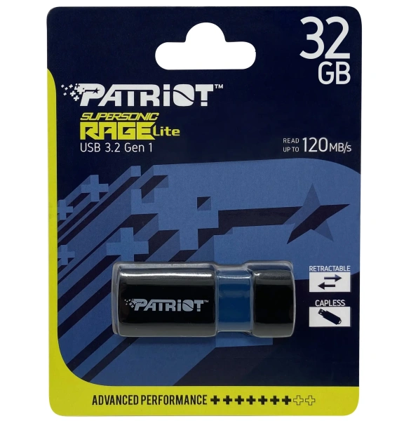 Флешка 32 ГБ Patriot Supersonic Rage Lite USB 3.2 Gen 1 PEF32GRLB32U