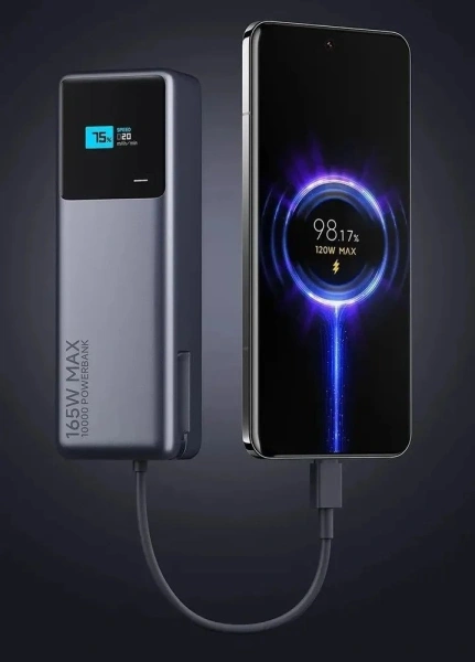 Внешний аккумулятор Xiaomi Power Bank 165W PB1165MI 10000mAh (серебристый)