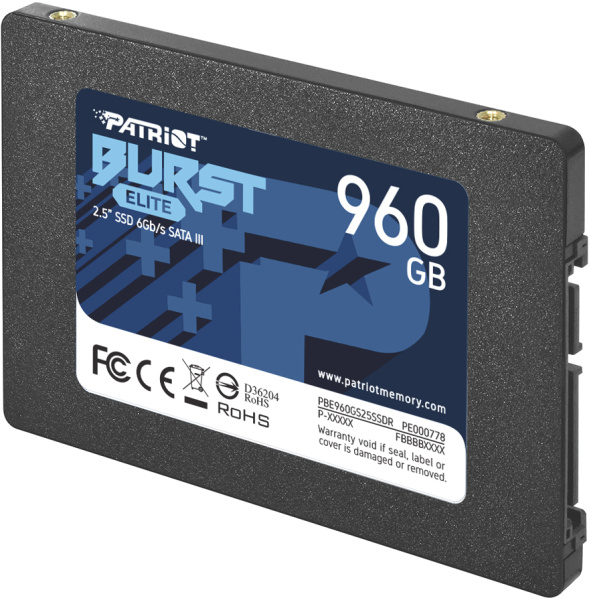 Внутренний SSD-накопитель Patriot Burst Elite 960GB PBE960GS25SSDR