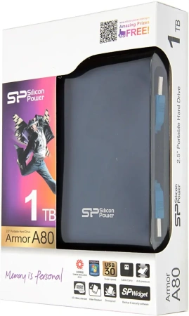 Внешний жесткий диск Silicon-Power Armor A80 1TB SP010TBPHDA80S3B (синий)