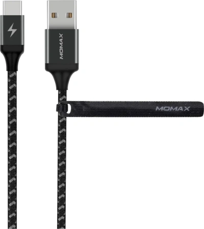 Кабель Momax Zero DTA11D (USB-A/USB-C, 1м, серый)