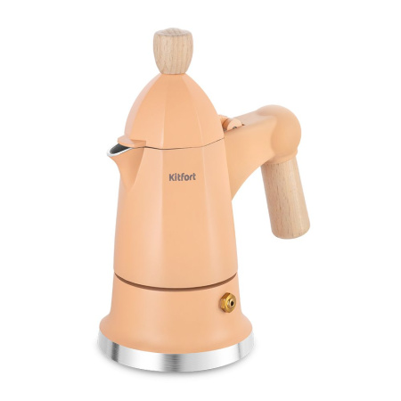 Кофеварка гейзерная Kitfort KT-7152-2 (персиковый)