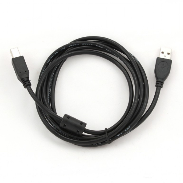 Кабель USB Type-A - Type-B Cablexpert CCF-USB2-AMBM-6 (USB 2.0, 1.8м, черный)
