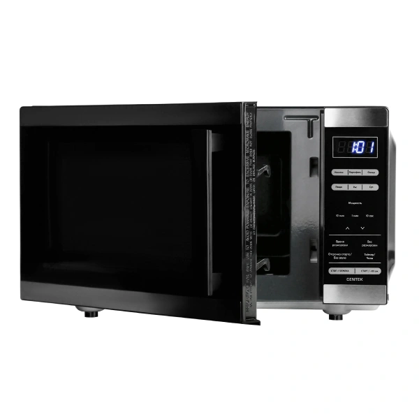 Микроволновая печь Centek CT-1566 (нержавеющая сталь/черный)