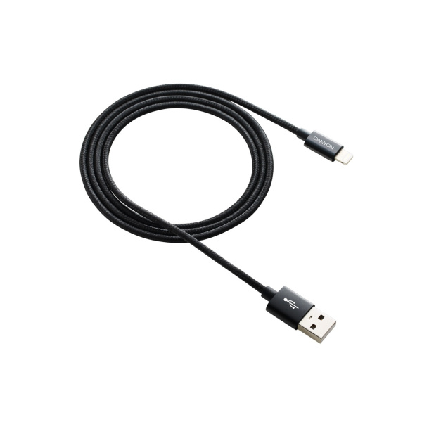 Кабель Canyon СFI-12 USB Type-C - Lightning (2 м, черный)
